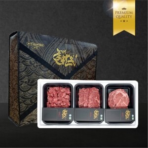 [공돈축산] 논개한우 3구 실속믹스세트(3종) 300g×3팩